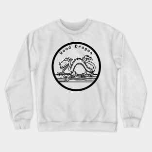 Wood Dragon Year of the Dragon Black Line Crewneck Sweatshirt